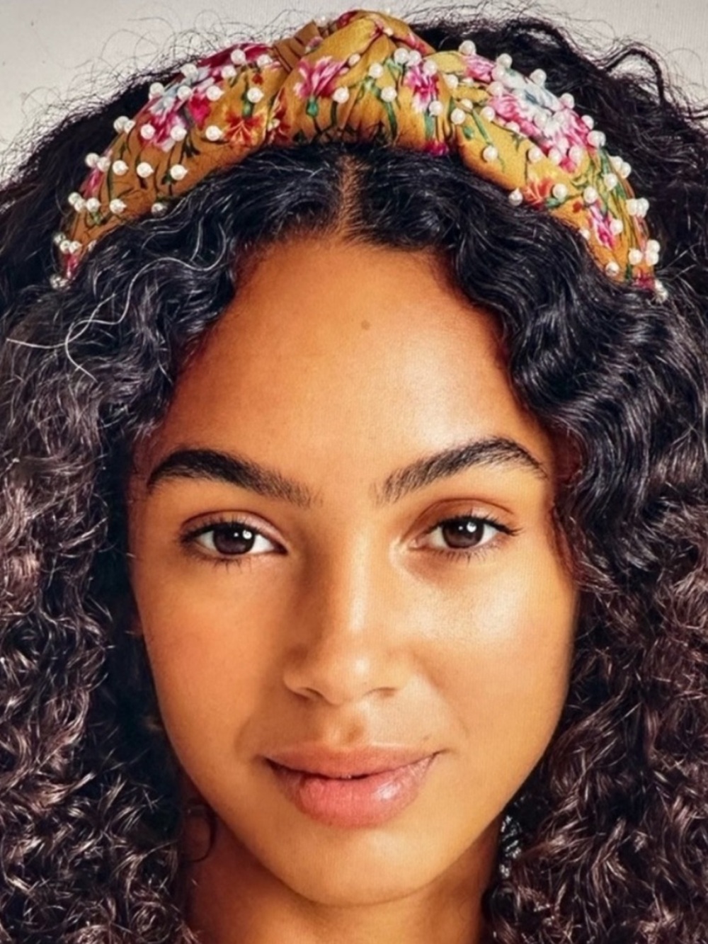 Lele Sadoughi x Loveshackfancy Mini Pearl Knotted Headband -NWT